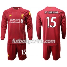 Camisetas Niños Liverpool Sturridge 15 Primera Equipacion 2019/2020 Manga Larga